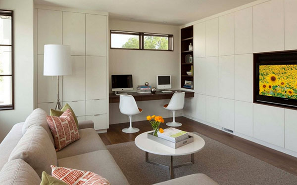 Wie man eine Arbeitszone in einer Wohnung schafft: Tipps Stylisten