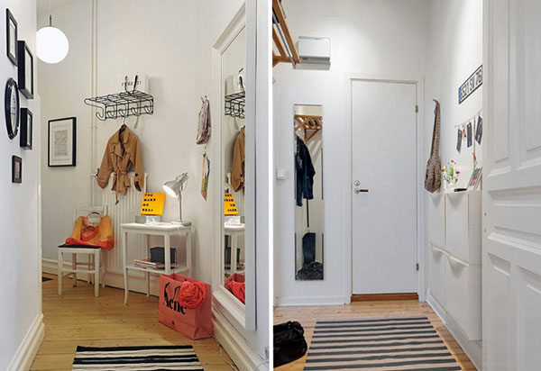 Ein kleiner Flur: wie man ein praktisches Interieur schafft