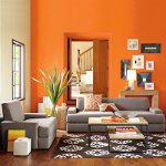 Orange im Innenraum