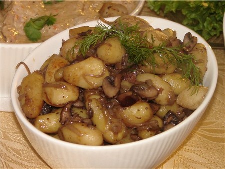 Unterteile: Rezepte zum Kochen von Pilzgerichten