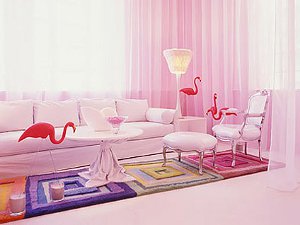 Pink im Innenraum