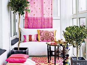 Pink im Innenraum