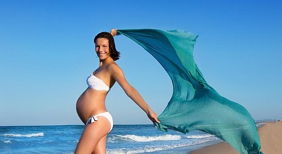 Mädchen auf dem Meer
