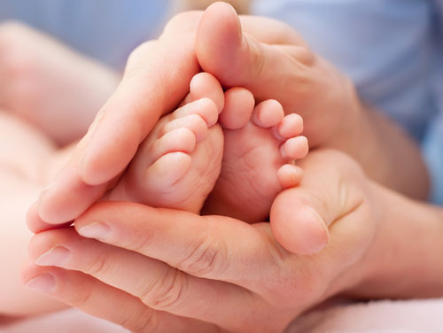 Massage mit Plattfüßen