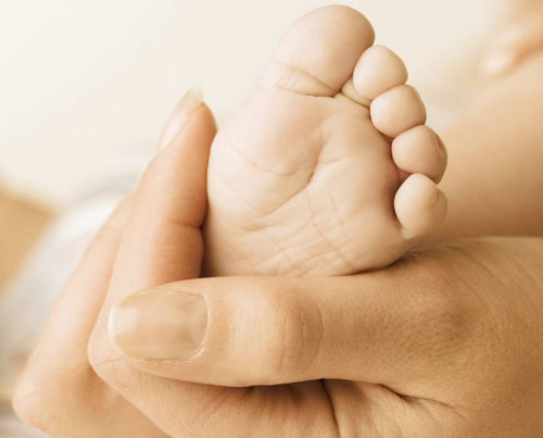 Massage mit Plattfüßen