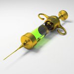 Zapfen nach der Injektion Zapfen nach der Injektion